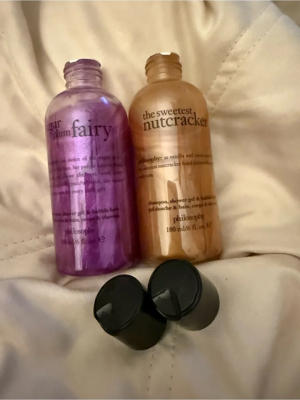 New Philosophy 3 in 1 bath set 6oz sugar plum & nutcracker sealed